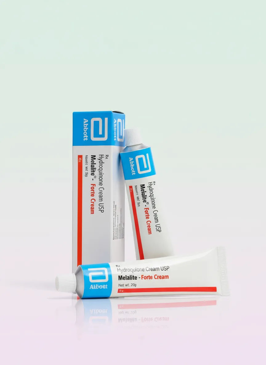 Hydroquinone 4% Cream 20g with white background