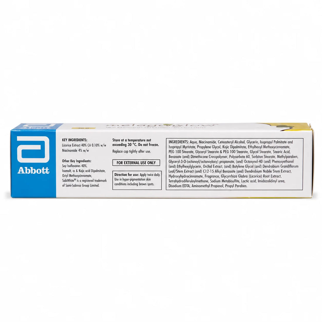 Melaglow Skin Brightening & Lightening Cream 30g for Dark Spots