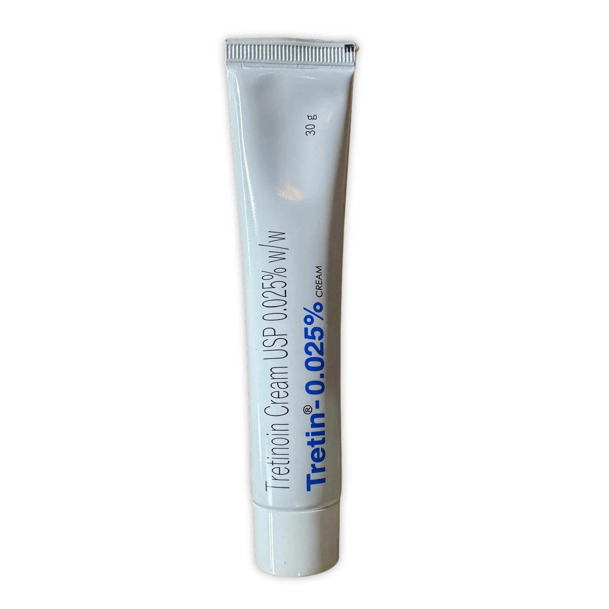 Tretin 0.025% Tretinoin Cream USP w/w 30g tube – front view