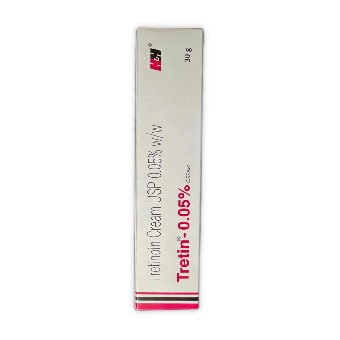 Tretin Tretinoin Cream USP 0.05% w/w 30g outer box – front panel view